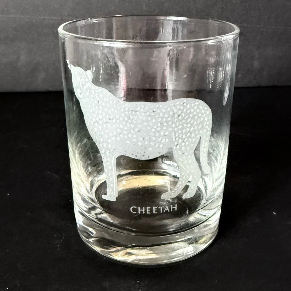 Georg Jensen “Endangered Species” Etched Whiskey Glasses 1970s Denmark– Set of 4